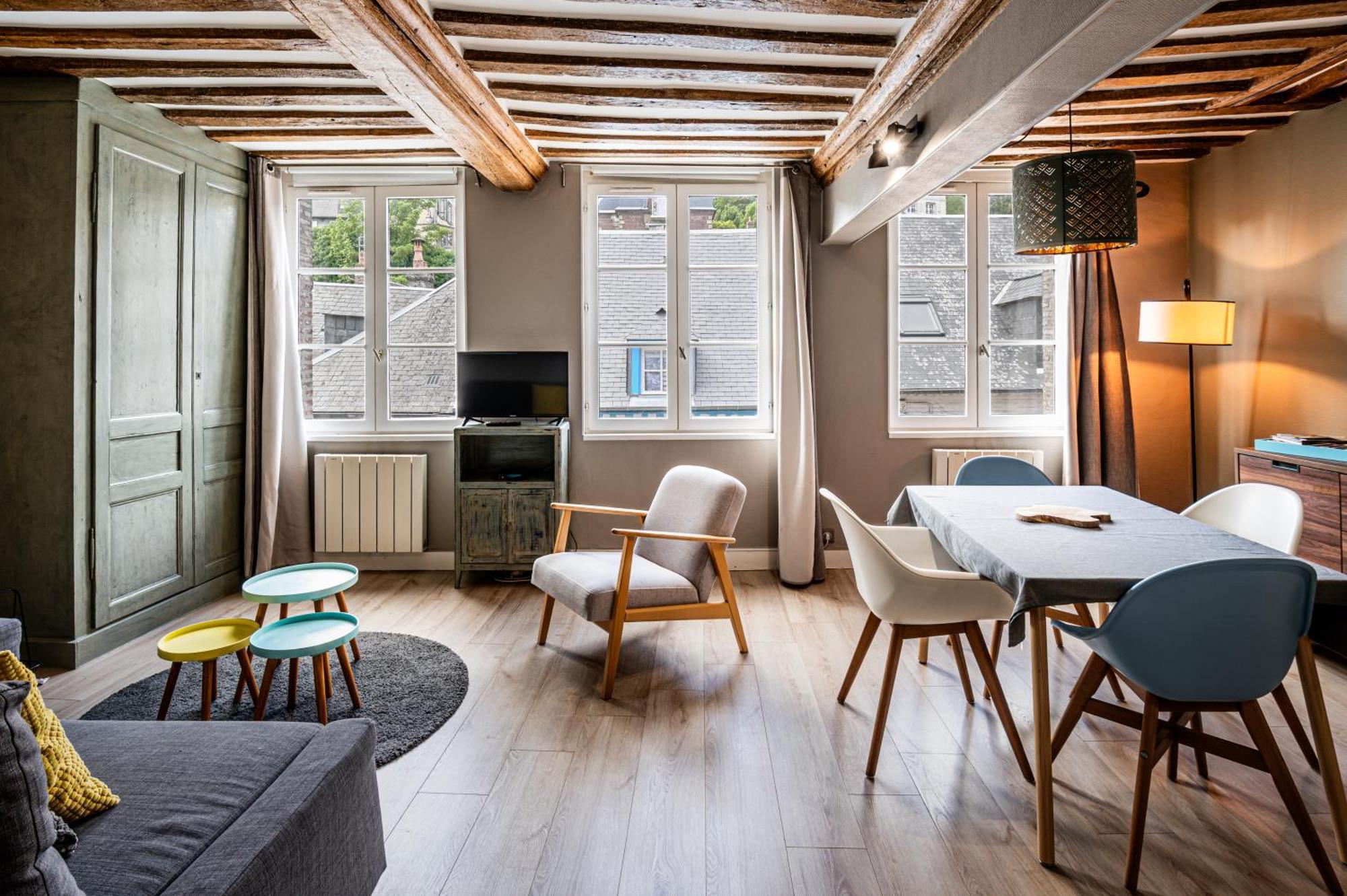 Cosy Loft - Plein Centre D'Honfleur Apartment Exterior foto